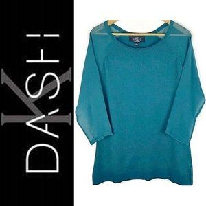 K DASH * SHEER SLEEVE SWEATER